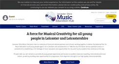 Desktop Screenshot of leicestershiremusichub.org