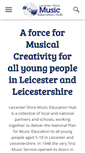 Mobile Screenshot of leicestershiremusichub.org