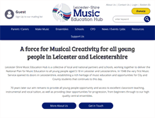 Tablet Screenshot of leicestershiremusichub.org